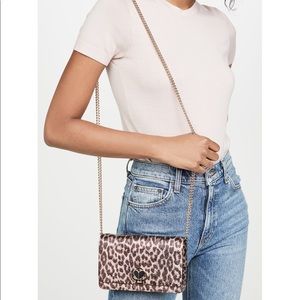 Kate Spade Nicola Metallic Leopard Chain Wallet